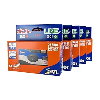 Amazon | 【現像＋スマホ転送付き】5個セット 使い捨てカメラ「1